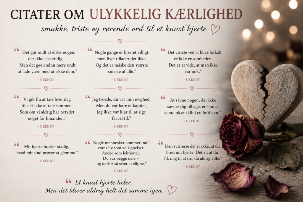 Citater om ulykkelig kærlighed