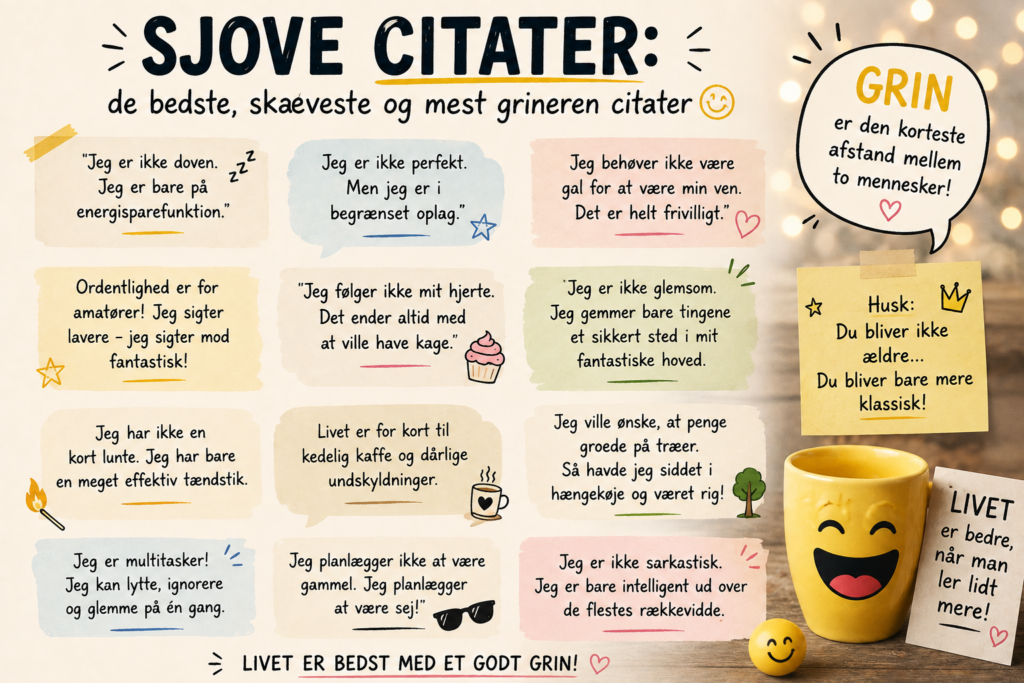 Sjove citater